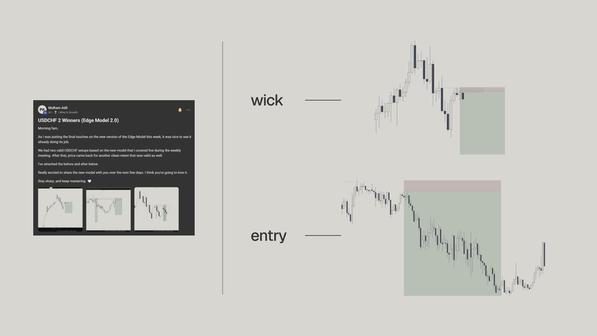 Edge Model wick entry example