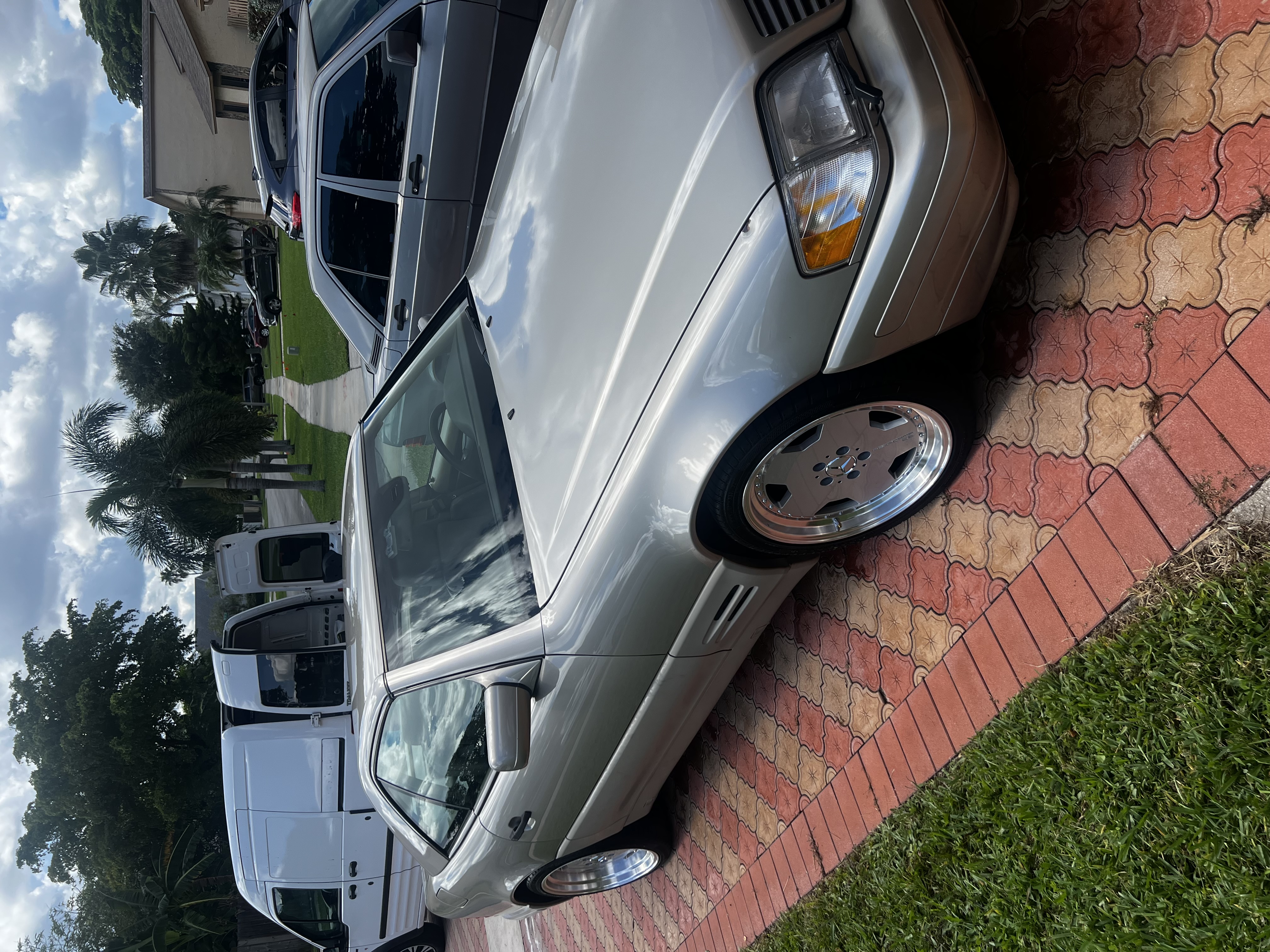 Mirror-finish exterior paint enhancement on luxury vehicle
