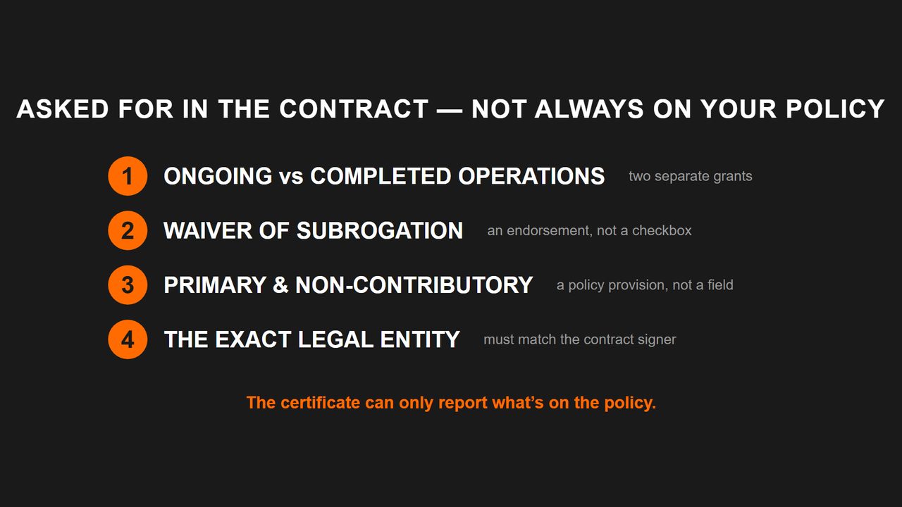 Why Was Your Certificate of Insurance Rejected?