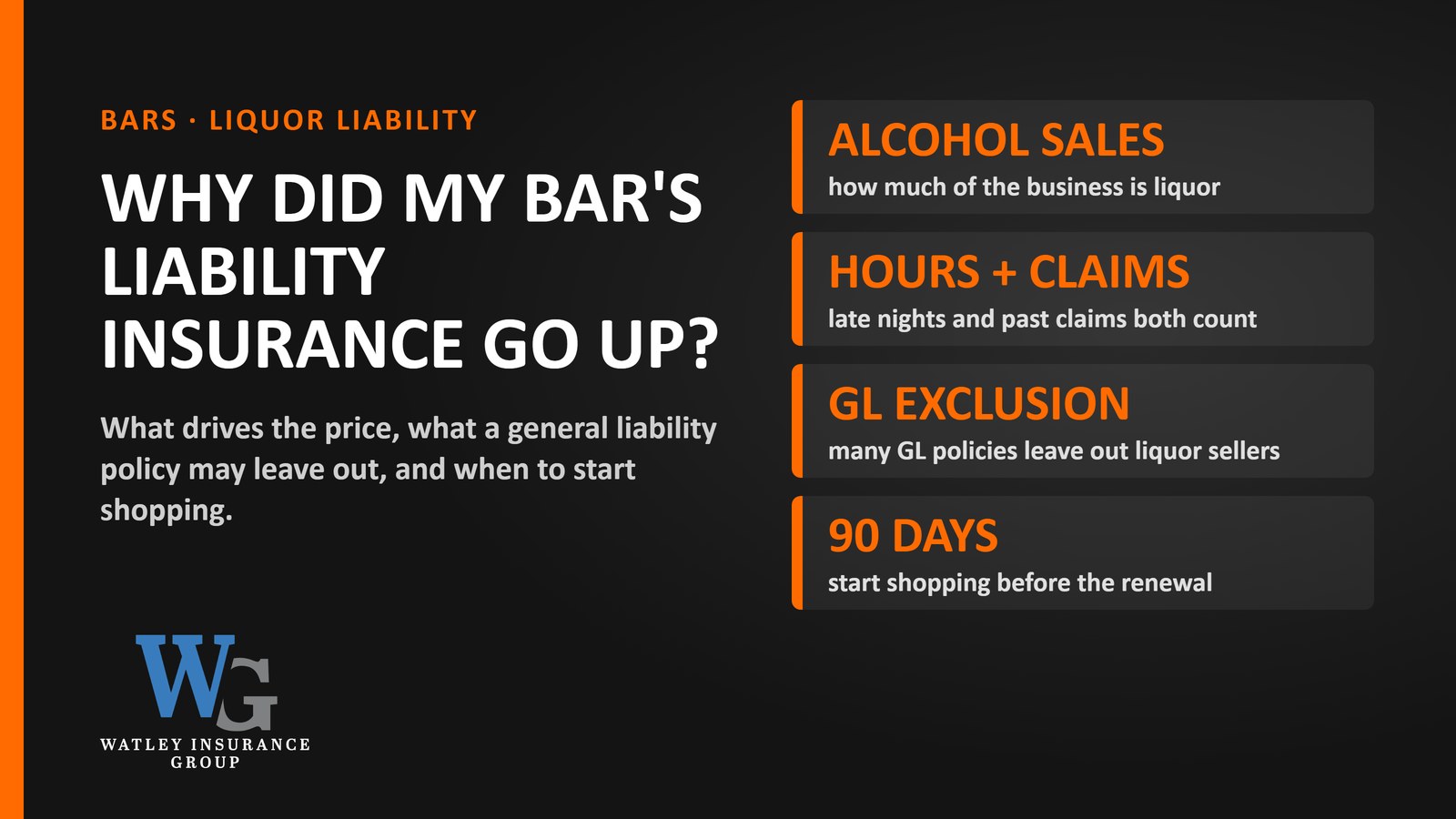 Why Did My Bar's Liability Insurance Go Up? Liquor Liability Explained