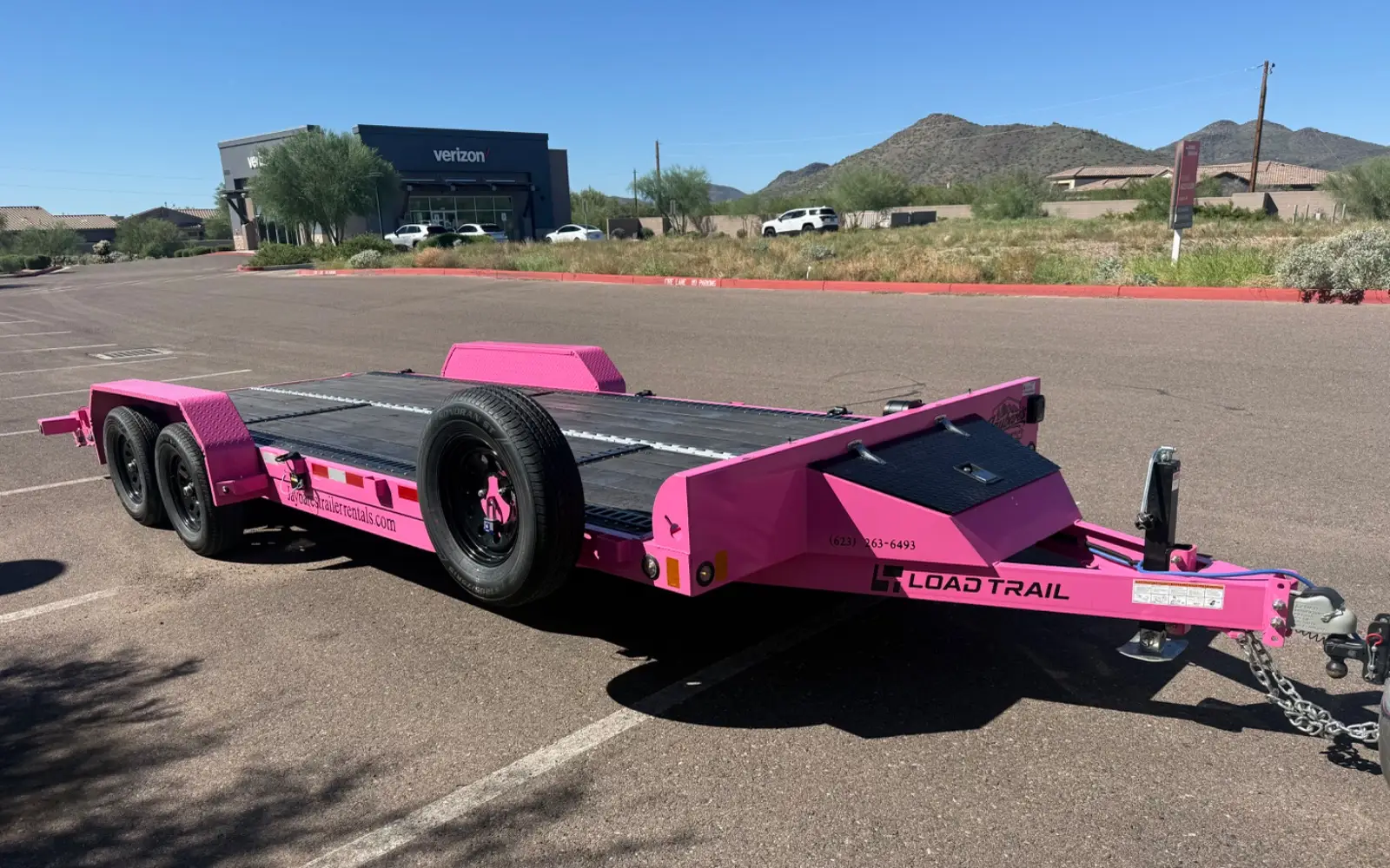 Pink Panther 7K car hauler trailer rental in Phoenix, AZ