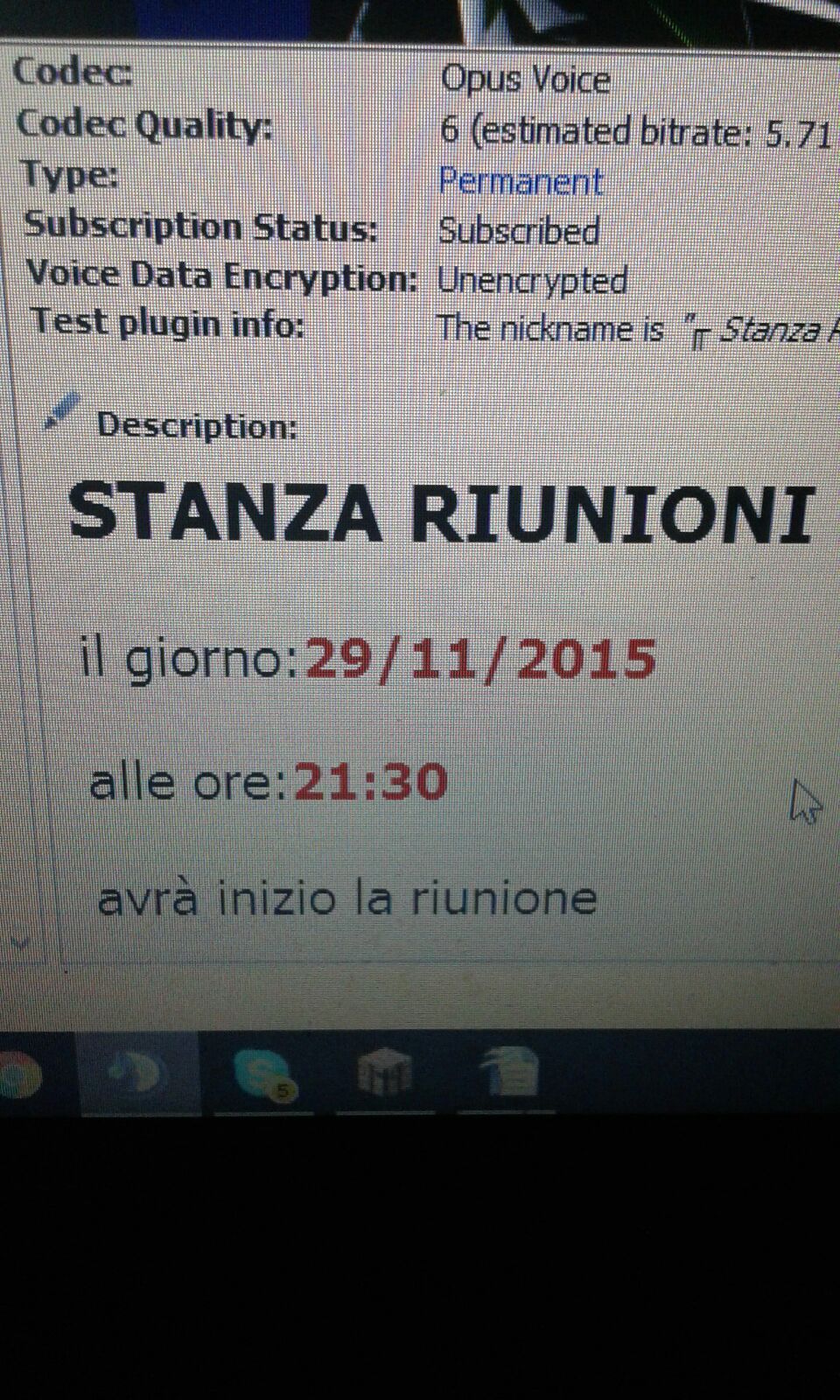 Riunioni su TeamSpeak