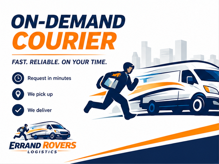 Customer booking a delivery on a mobile app
