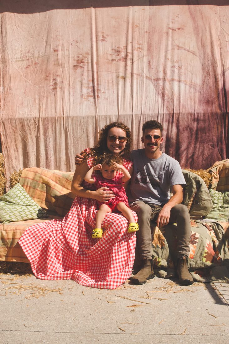 A family with their baby daughter