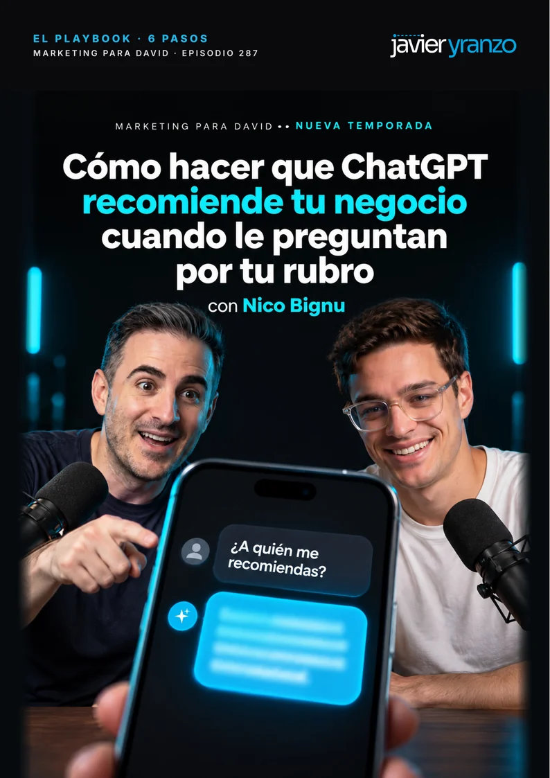 Portada del playbook Cómo hacer que ChatGPT recomiende tu negocio cuando le preguntan por tu rubro