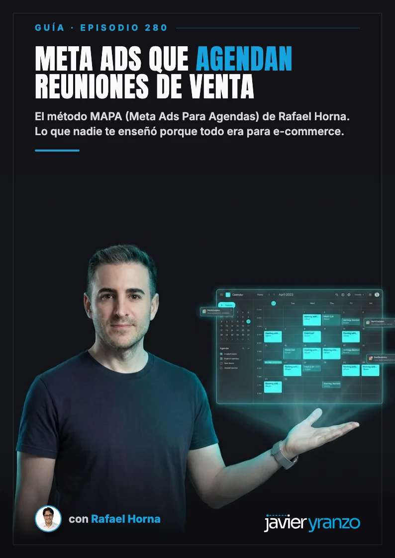 Portada del ebook Meta Ads para llenar tu agenda de reuniones de venta
