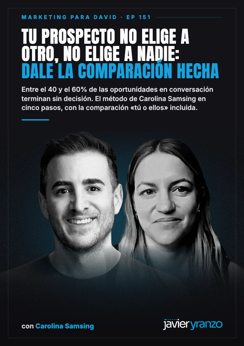 Portada del ebook Tu prospecto no elige a otro, no elige a nadie: dale la comparación hecha