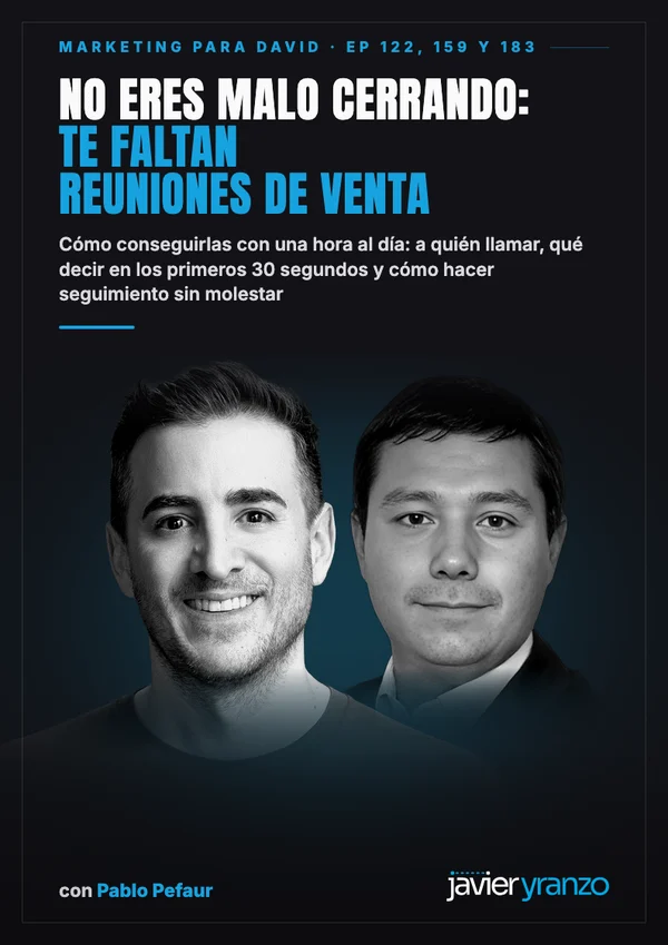 Portada del ebook No eres malo cerrando: te faltan reuniones de venta