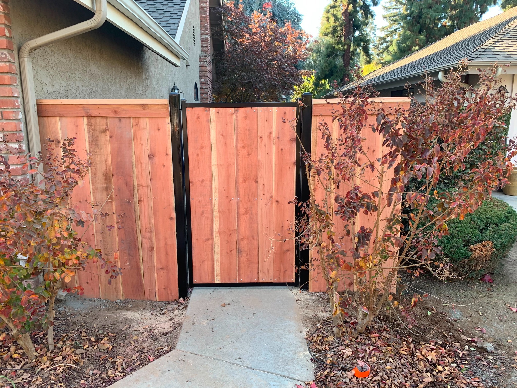 AP Fence wood fence installation project in Kingsburg California