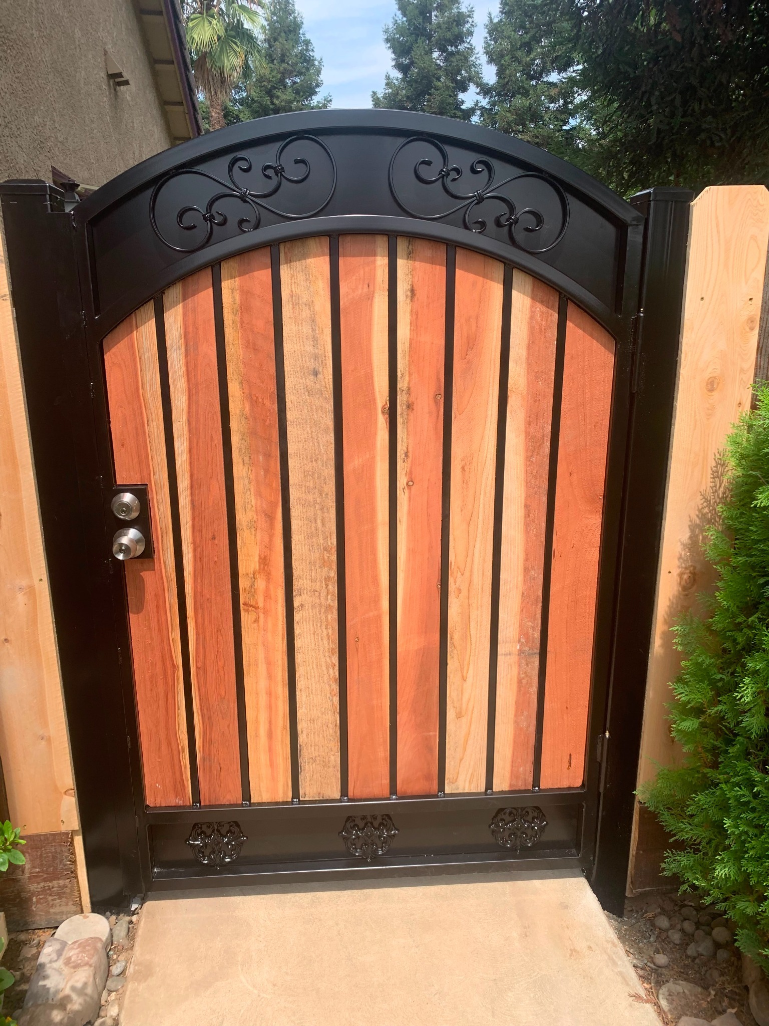 AP Fence wood fence installation project in Sanger California