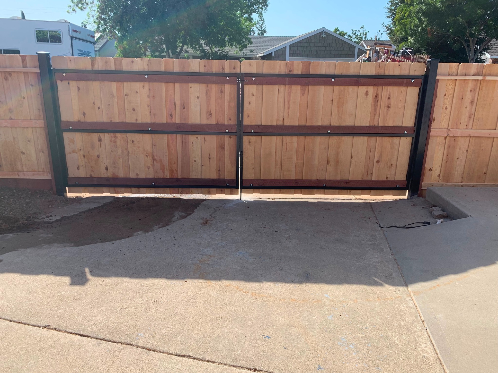 Fence gate installation in Selma by AP Fence