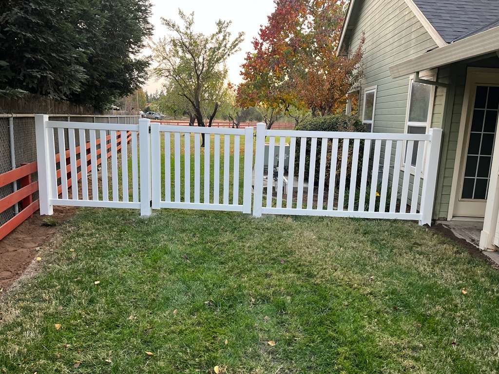 AP Fence vinyl fence installation project in Selma California