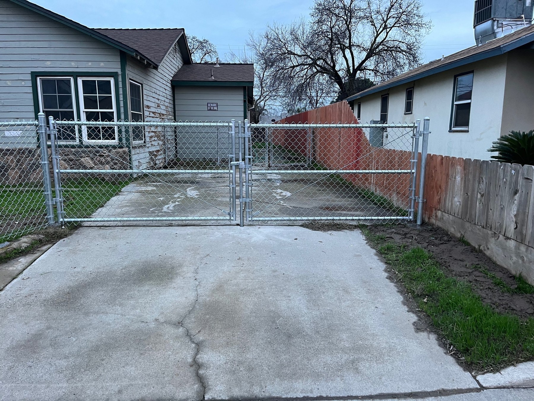 Chain link fence installation in Fowler by AP Fence