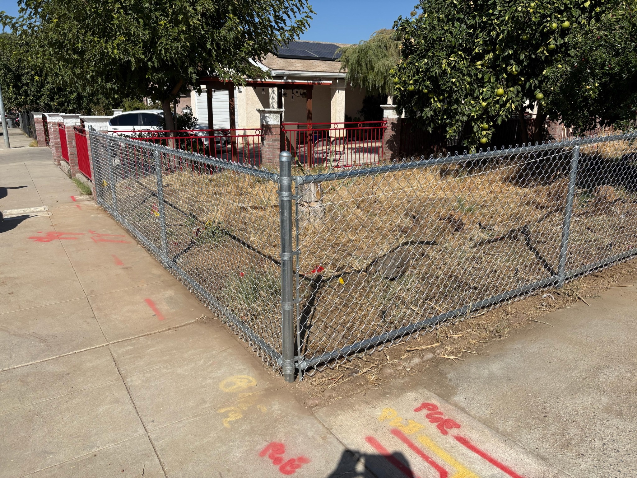 AP Fence chain link fence and gate project in Kingsburg California