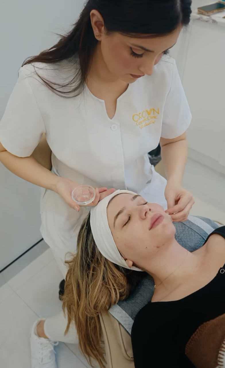 Skin treatment at Crown Cosmetic Clinic