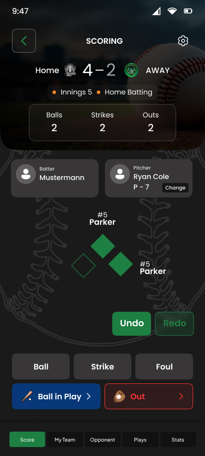 App Scoring Screen