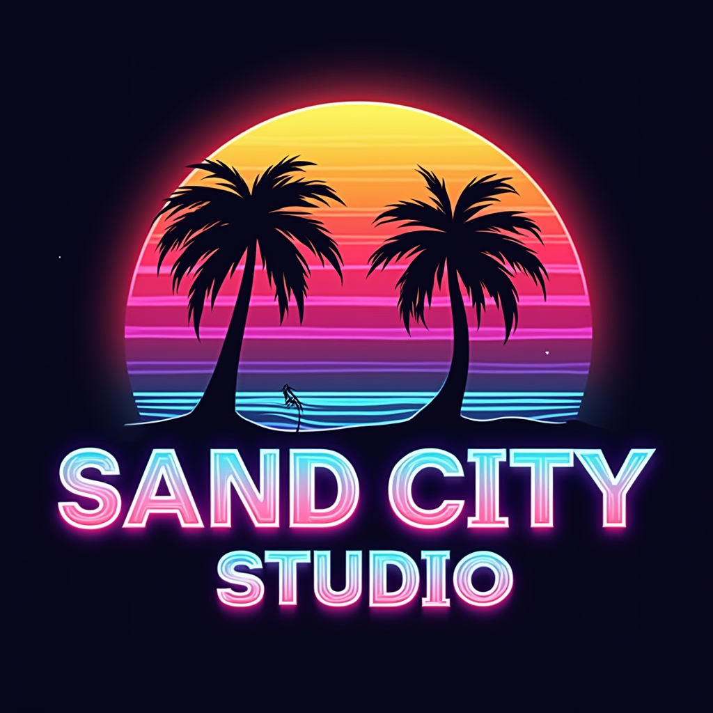 Recording studio interior for Sand City Studio