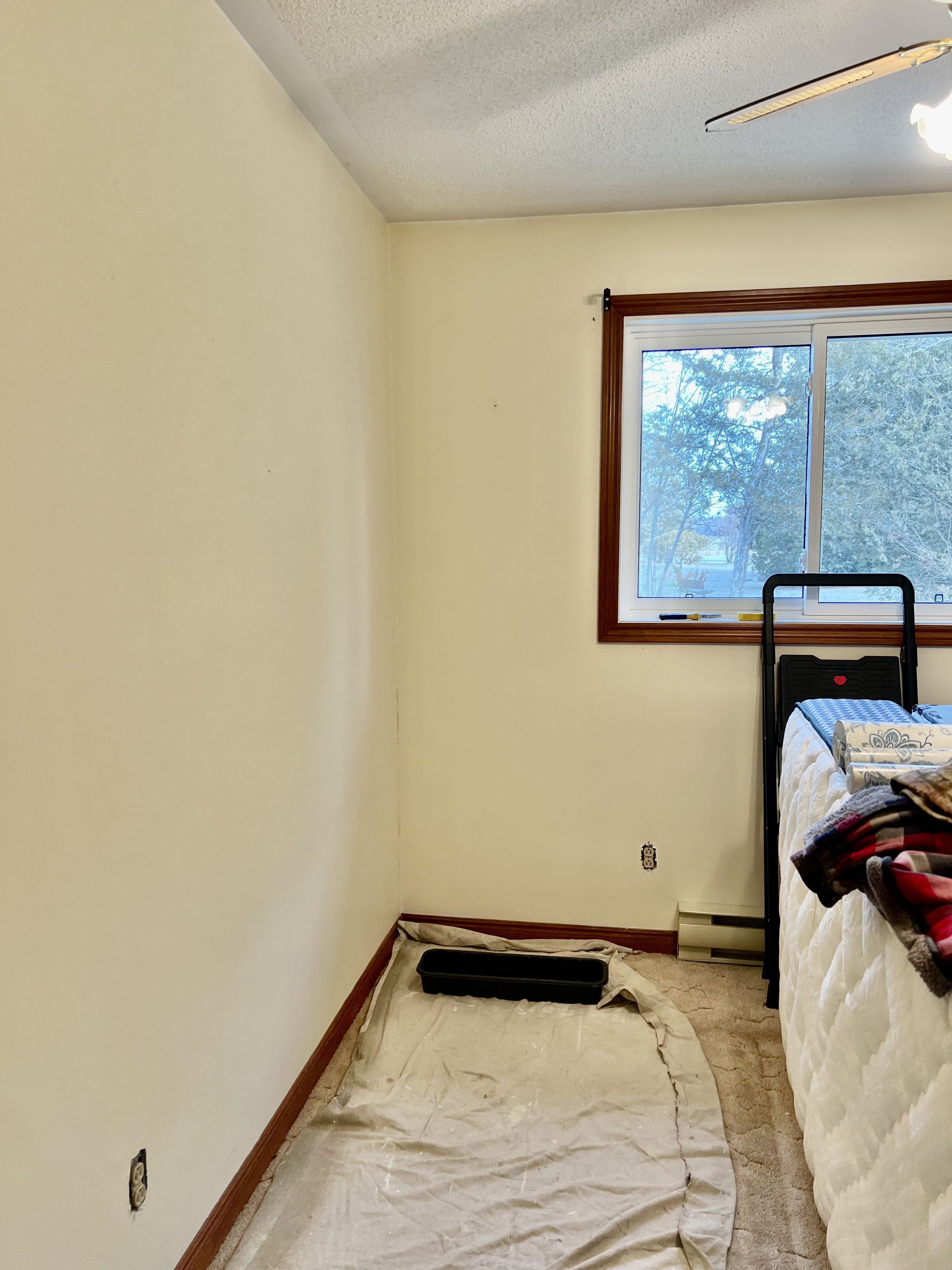 Wallpaper installation before — Durham Region