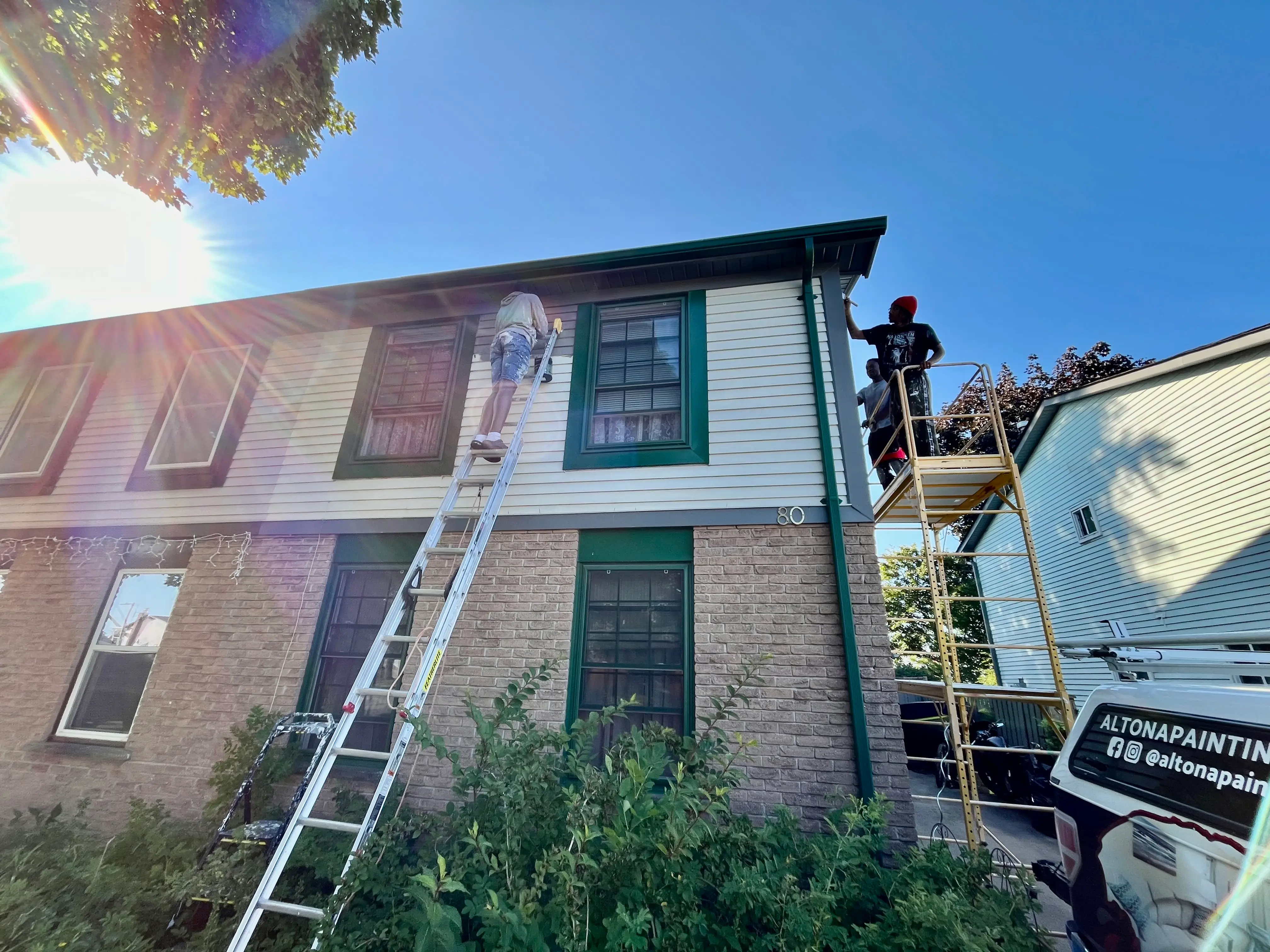 Exterior painting project Durham Region by Altona Painting