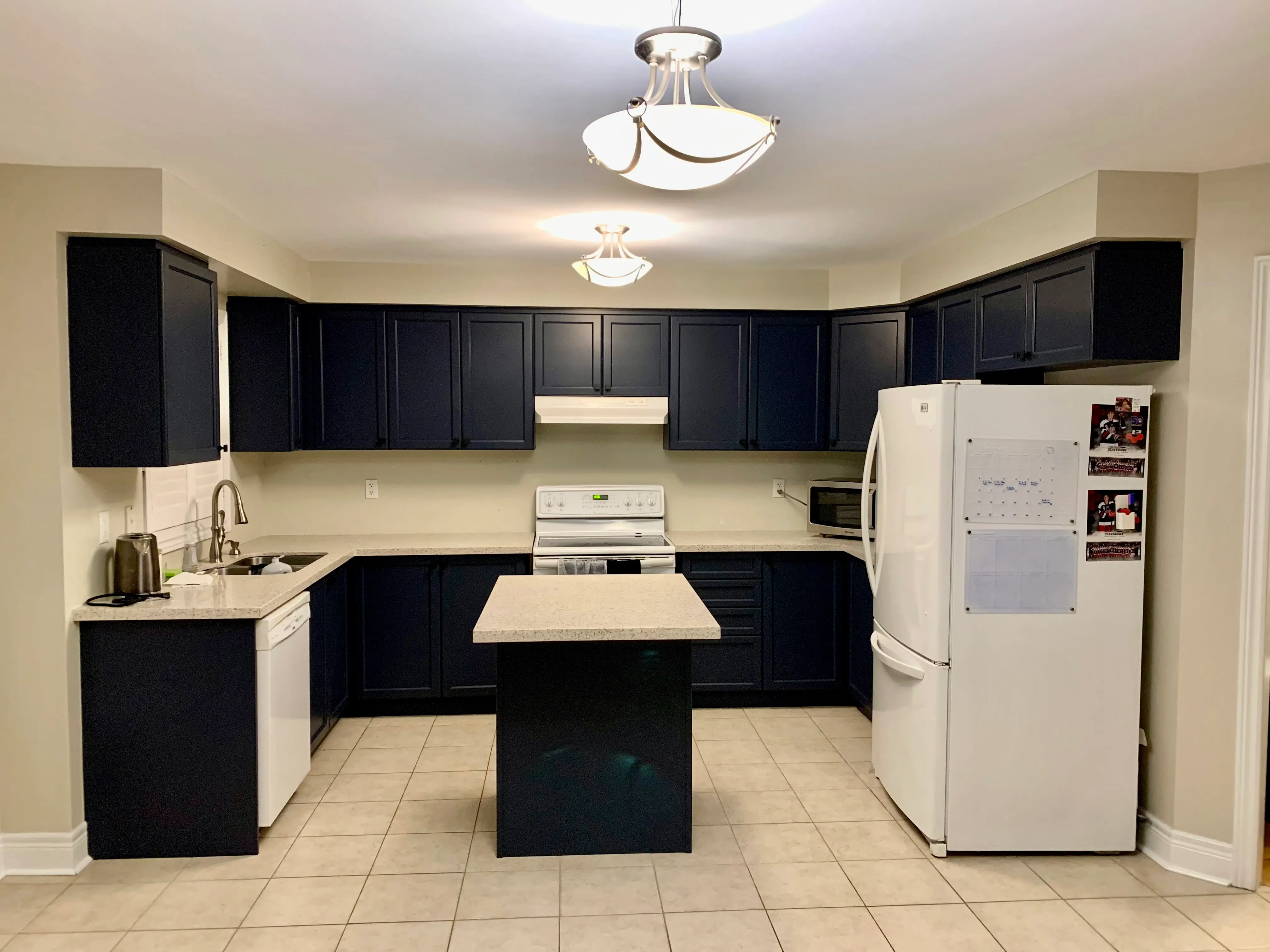 Two-tone kitchen cabinets Pickering