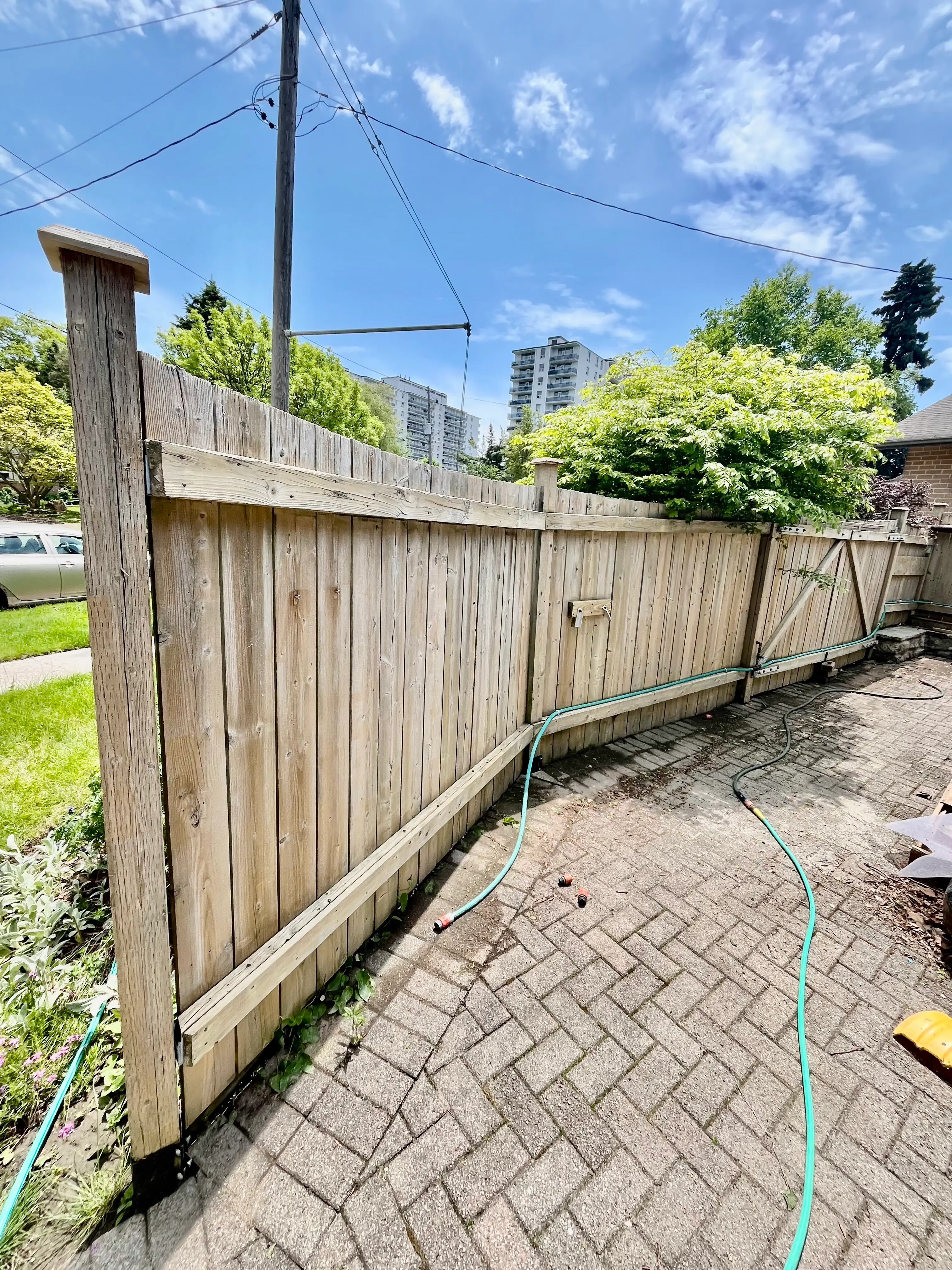 Fence power washing in Ajax Durham Region by Altona Painting