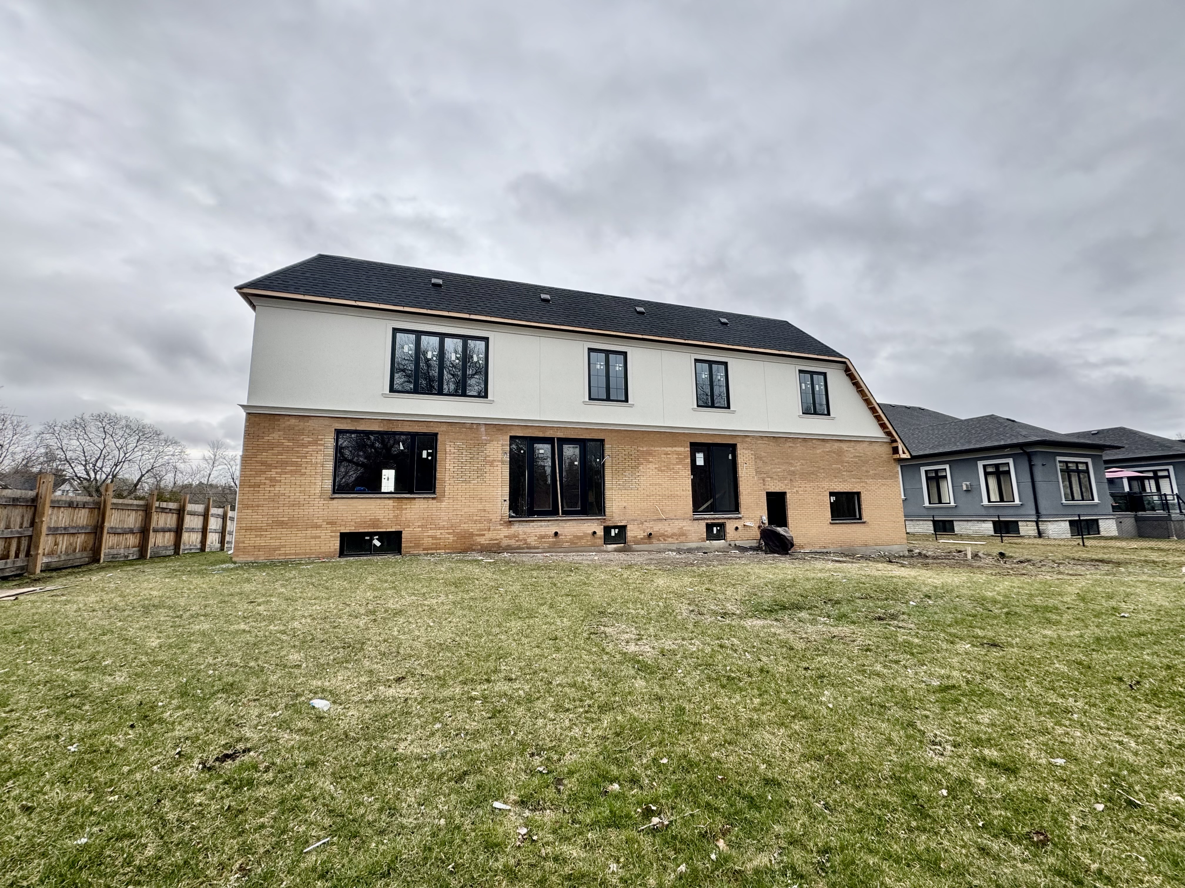 Before second white brick staining project by Altona Painting