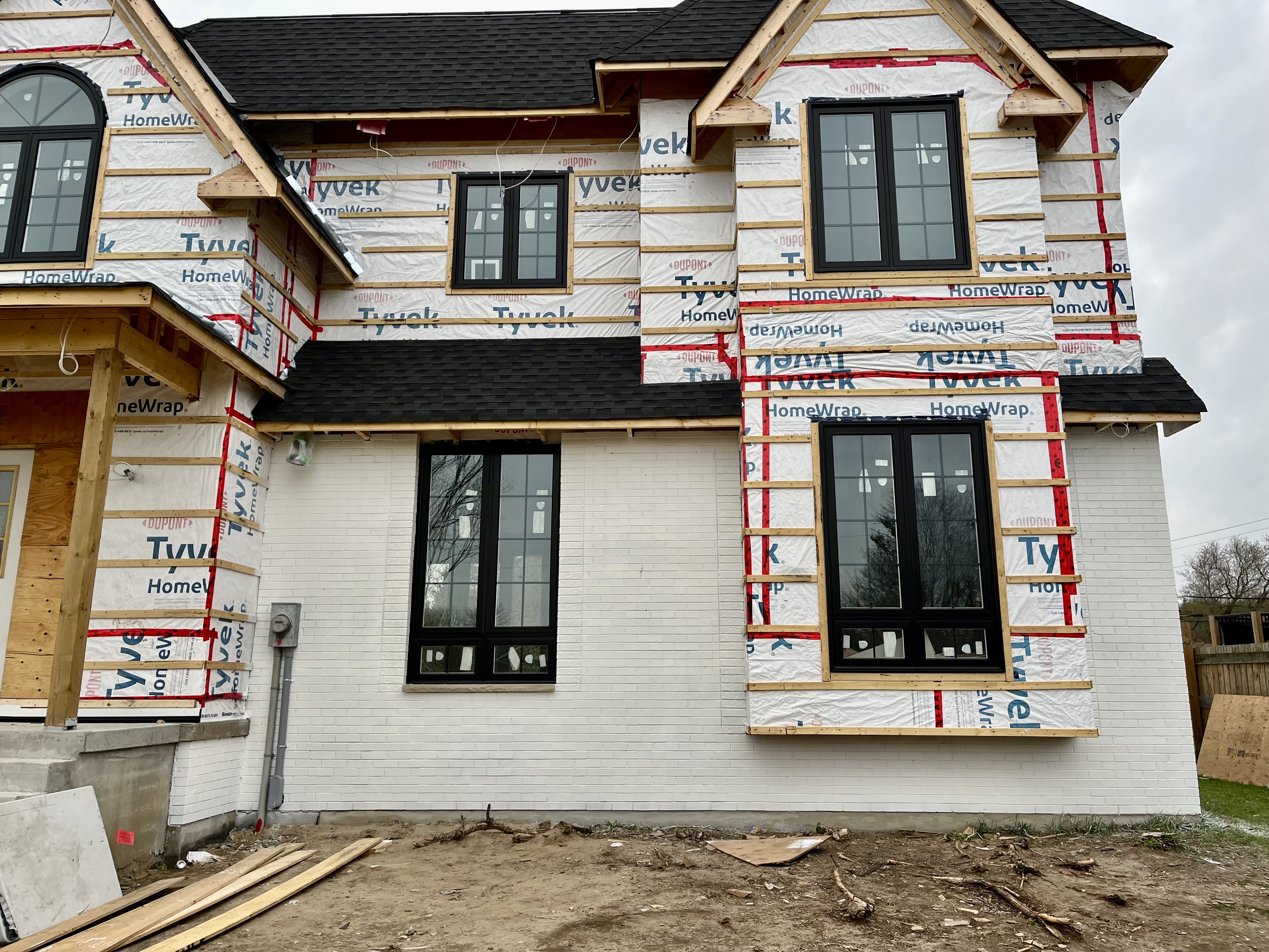 After white brick staining project by Altona Painting