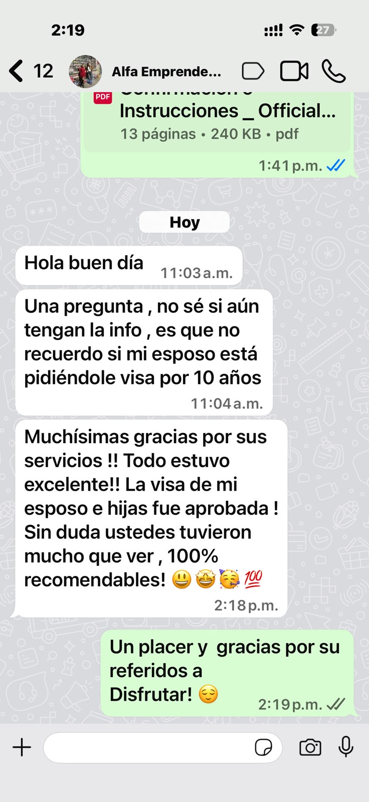 Vista previa del testimonio 2