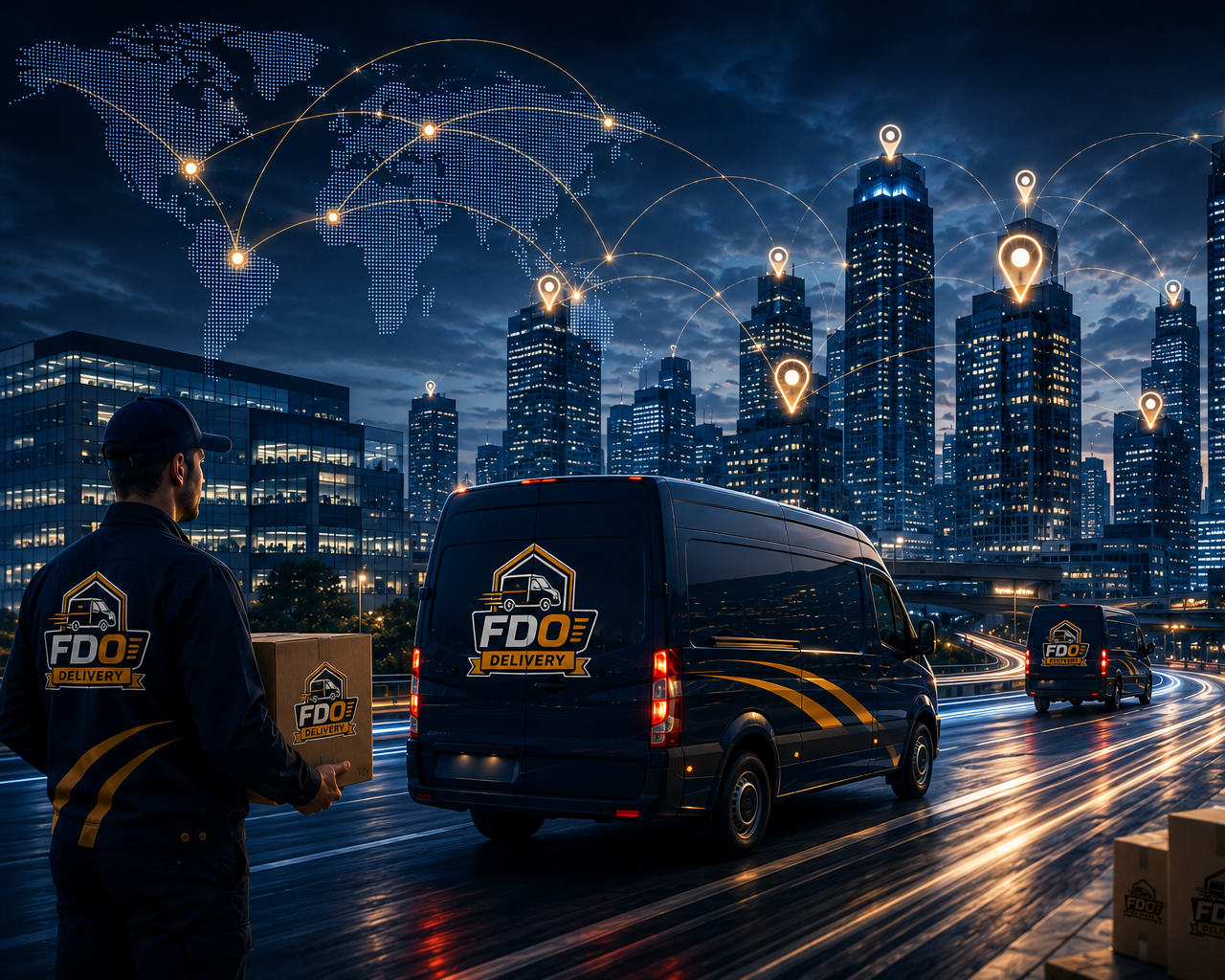 Dispatch team assigning deliveries to drivers