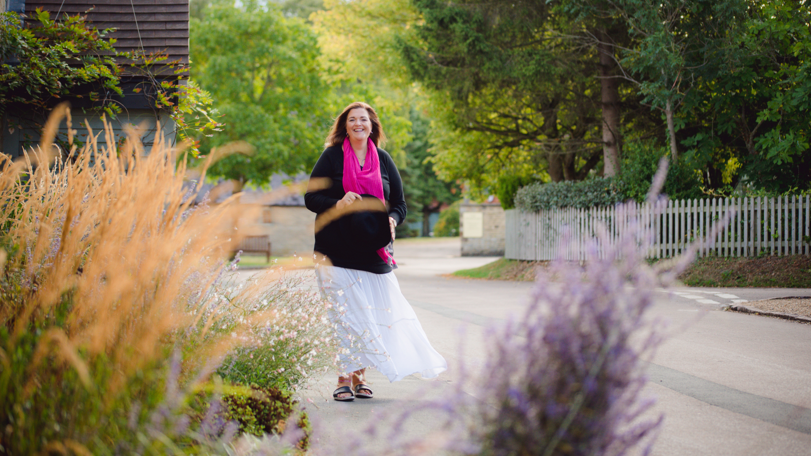 Clare Deacon walking forward, RESET programme