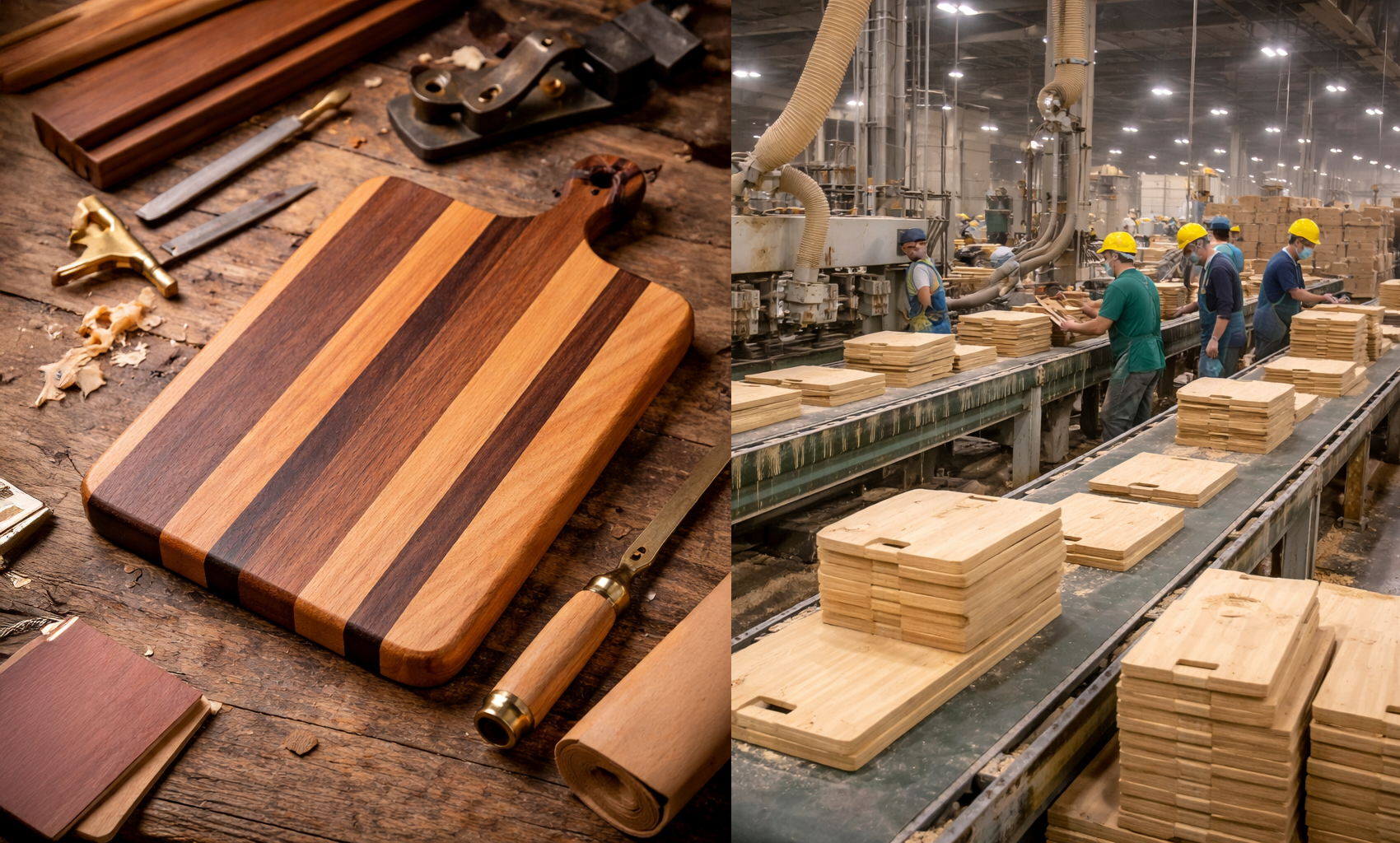 Handmade vs. Mass-Produced Wood Boards: What’s the Difference?