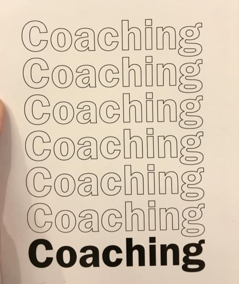 Two professionals in a genuine coaching conversation