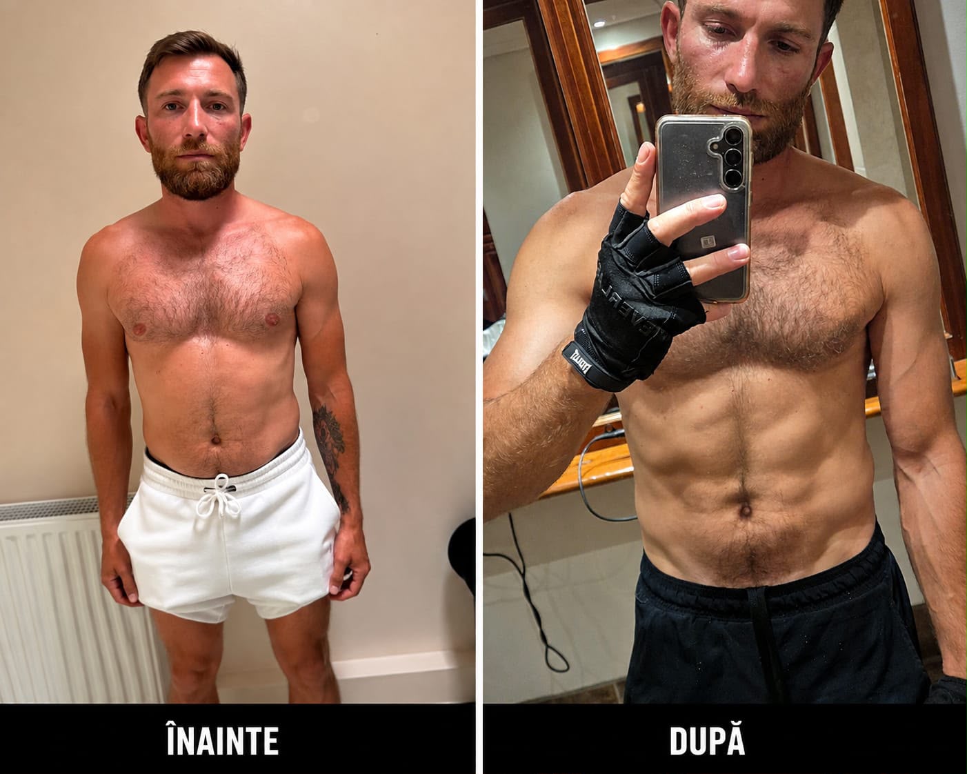 Transformare Dragoș C. – înainte și după