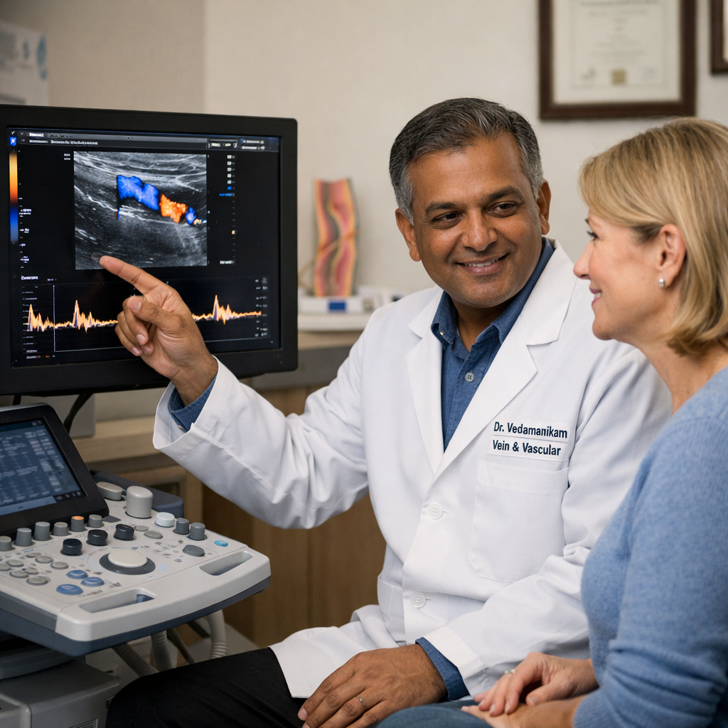 Doctor viewing diagnostic ultrasound Doctor viewing diagnostic ultrasound