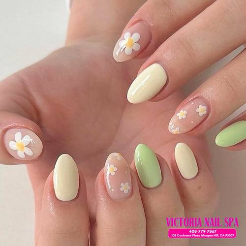 Glitter nail design Morgan Hill nail salon