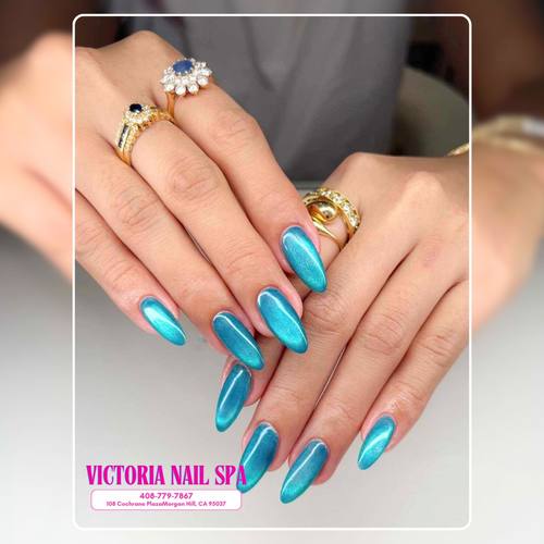 Chrome nail finish Victoria Nail Spa
