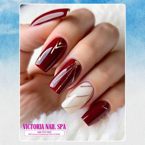 3D floral nail art Victoria Nail Spa