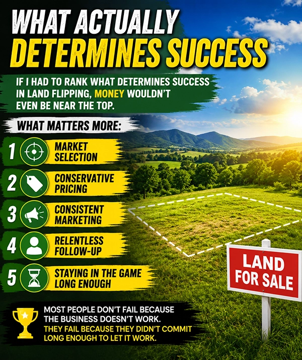 What actually determines success in land flipping - Travis King What actually determines success in land flipping - Travis King
