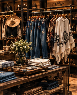 Denim and apparel display