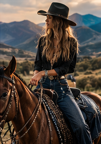 Riding in the mountains