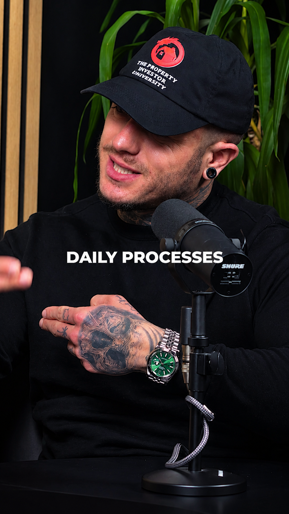 Podcast-style reel with no b-roll for Corey Rees