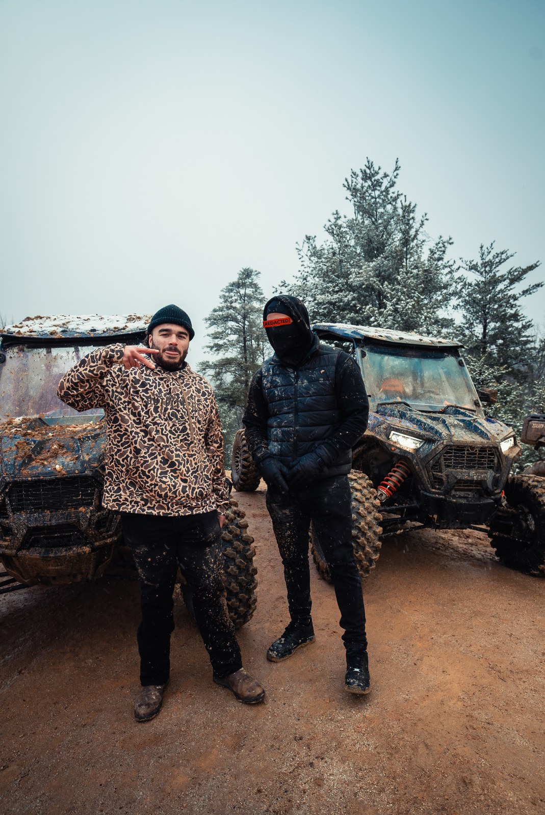 Two people on an outdoor adventure.