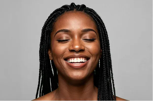 Confident, smiling woman