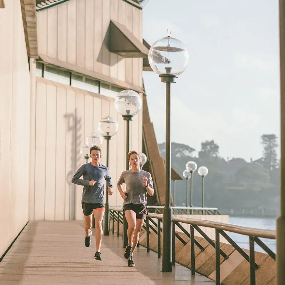 People running and staying active outdoors