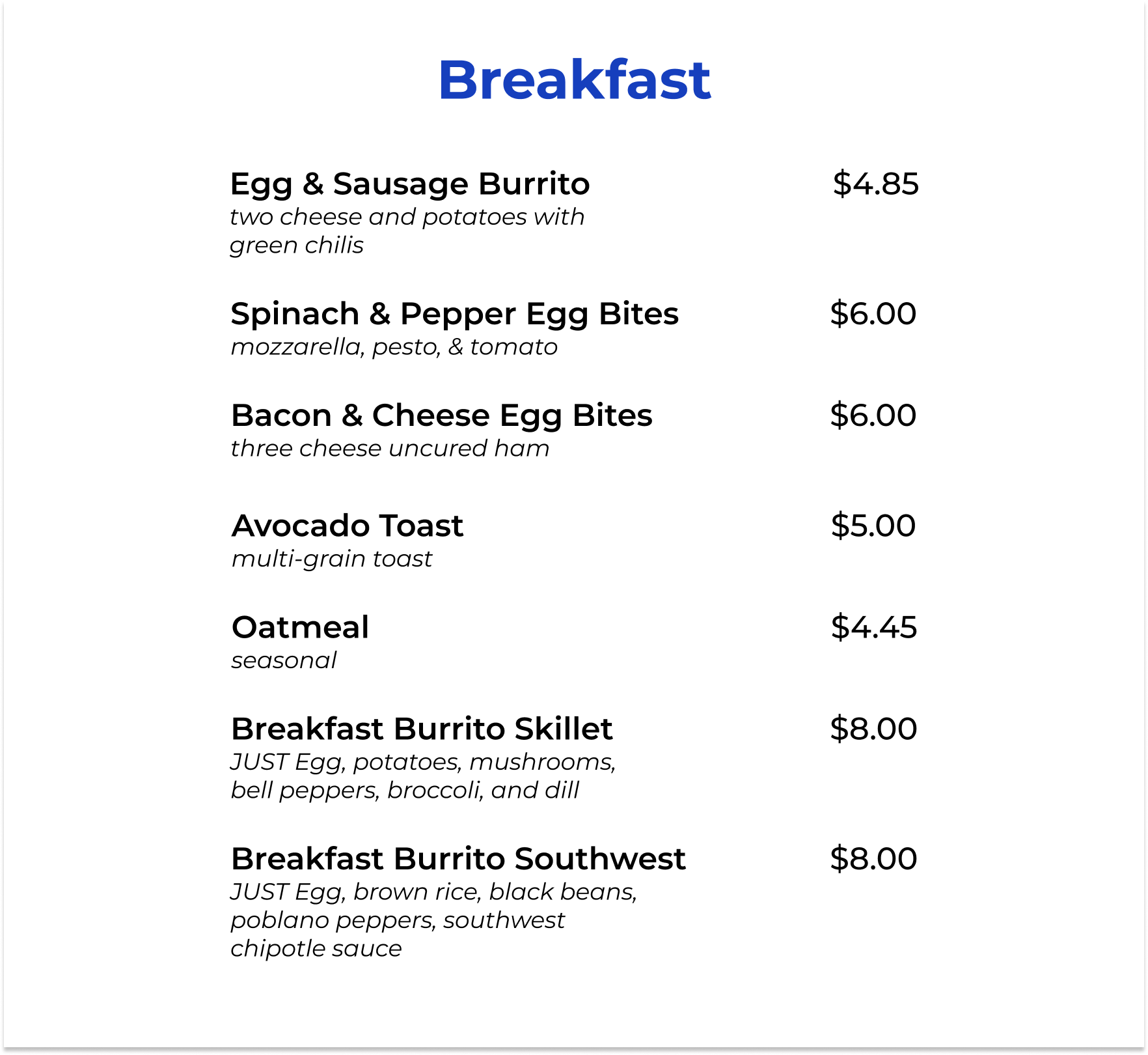 Breakfast