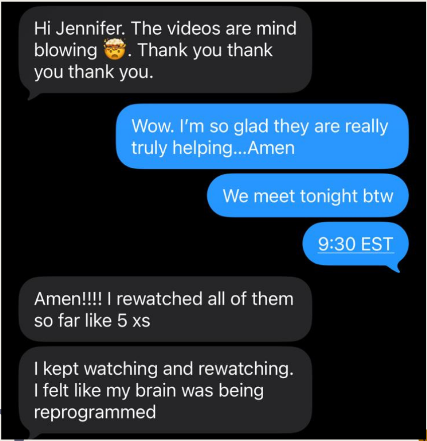 A client message about the Academy