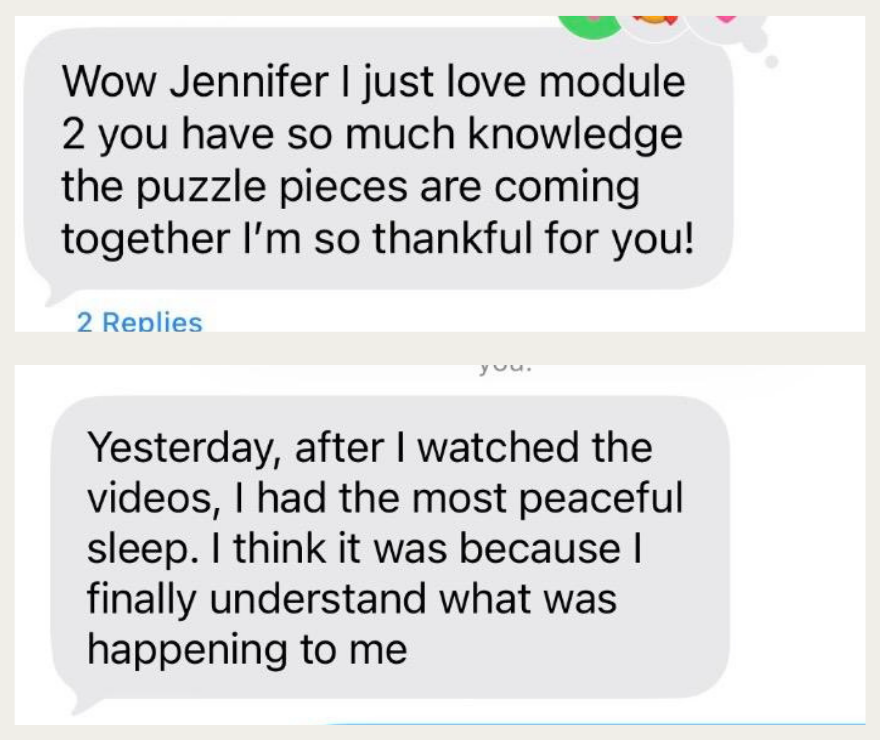 A client message about the Academy