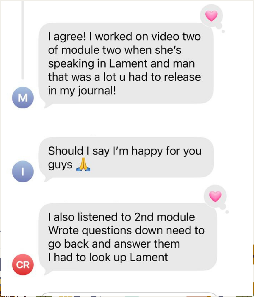 A client message about the Academy