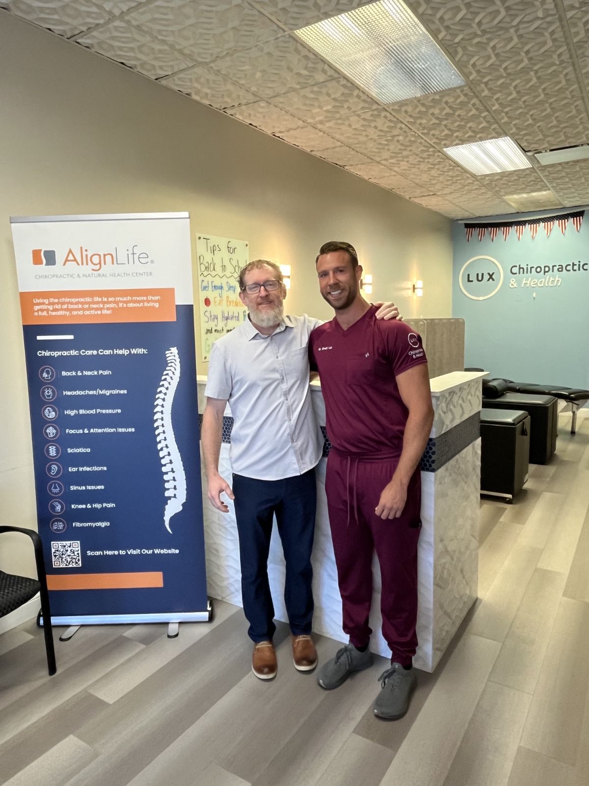 Dr. Jeff Scheurman adjusting a patient at AlignLife St. Louis Southwest