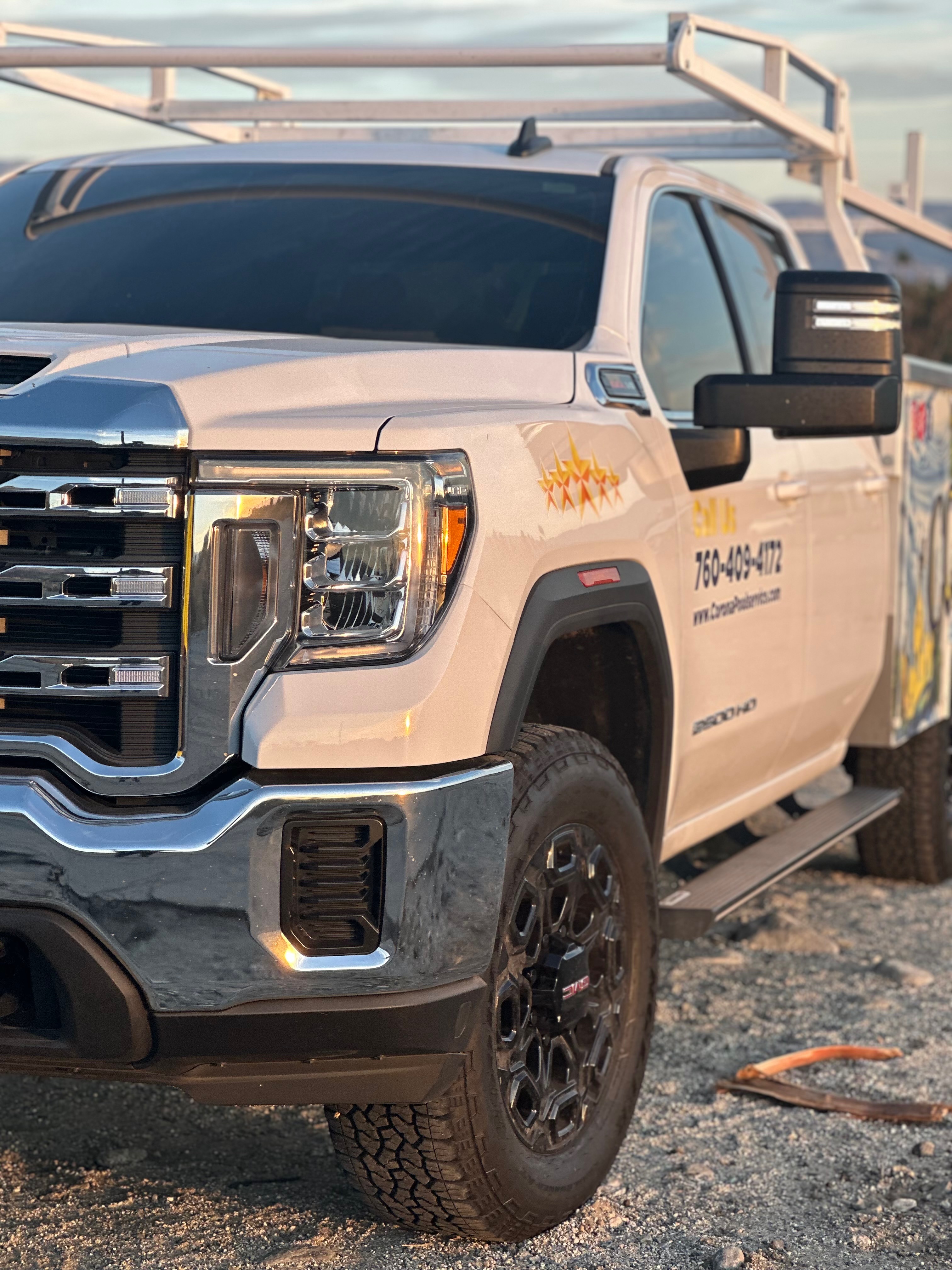 Corona Pool Service truck close up